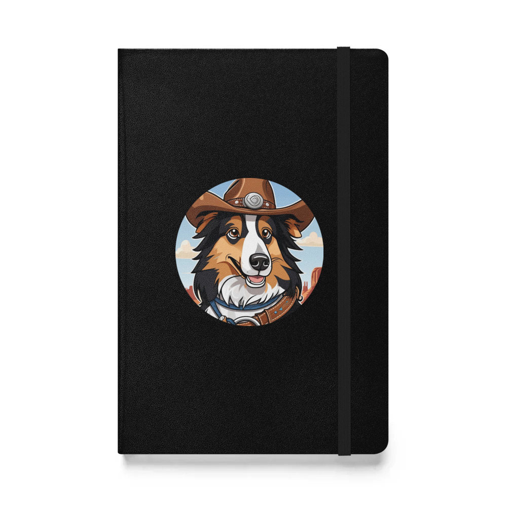 PugMug Custom Collie Hardcover Bound Notebook