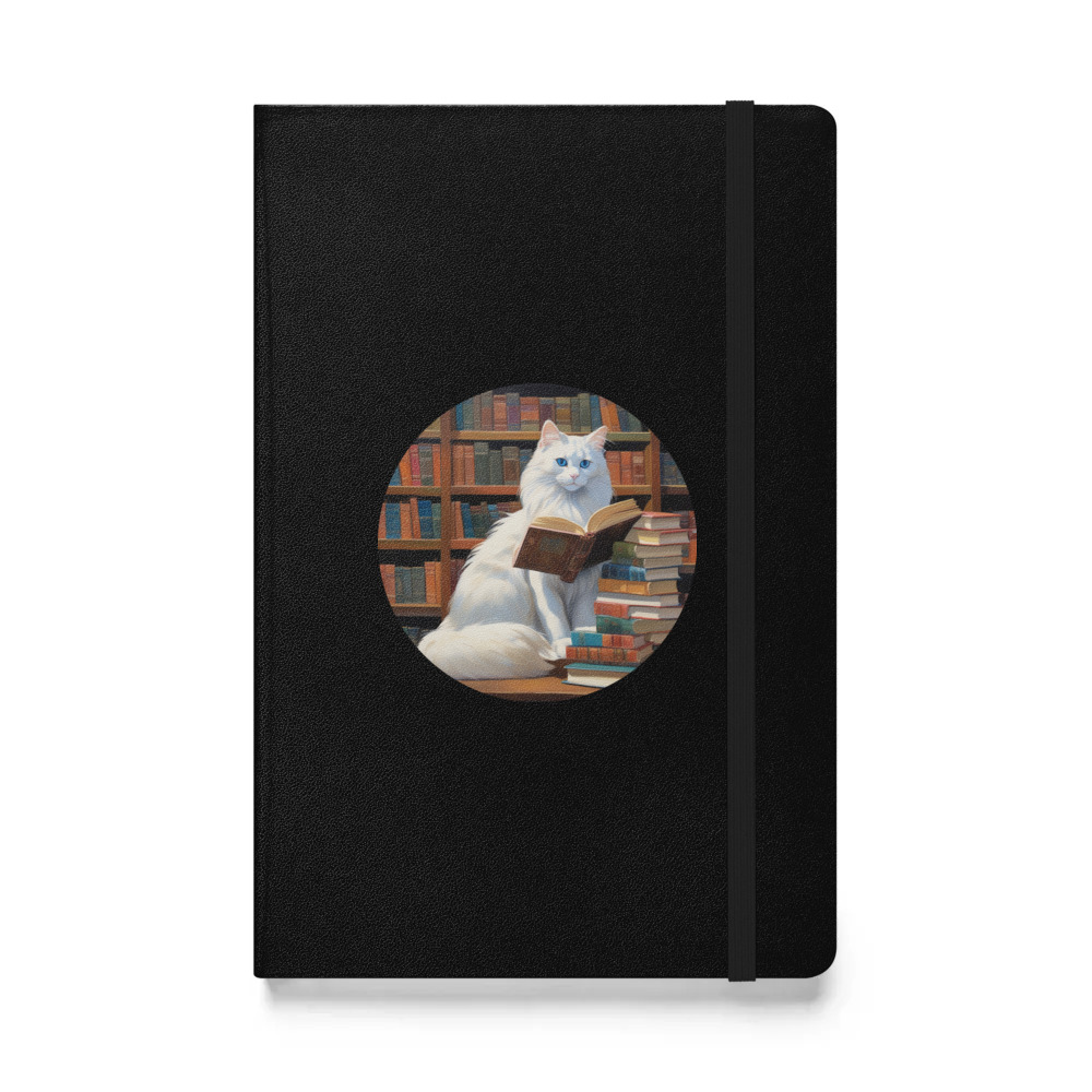 PugMug Custom White Ragdoll Cat Hardcover Bound Notebook