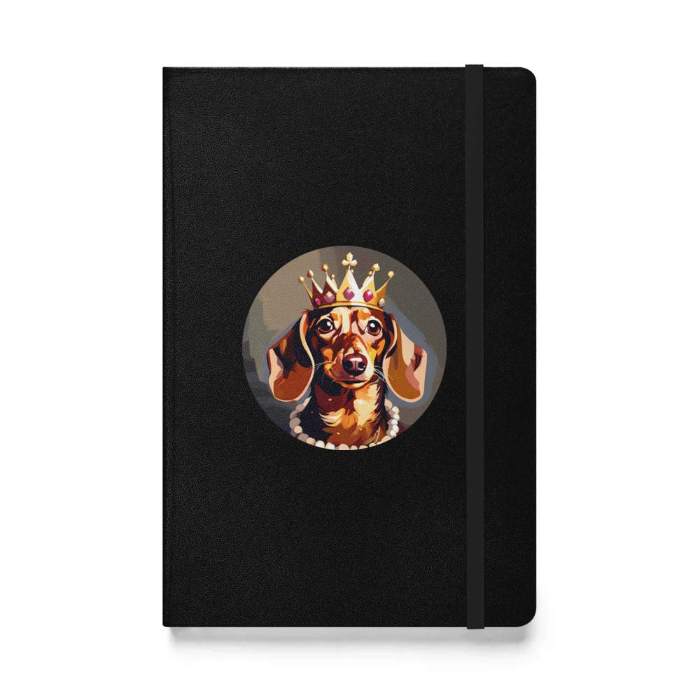 PugMug Custom Tan Dachshund Hardcover Bound Notebook