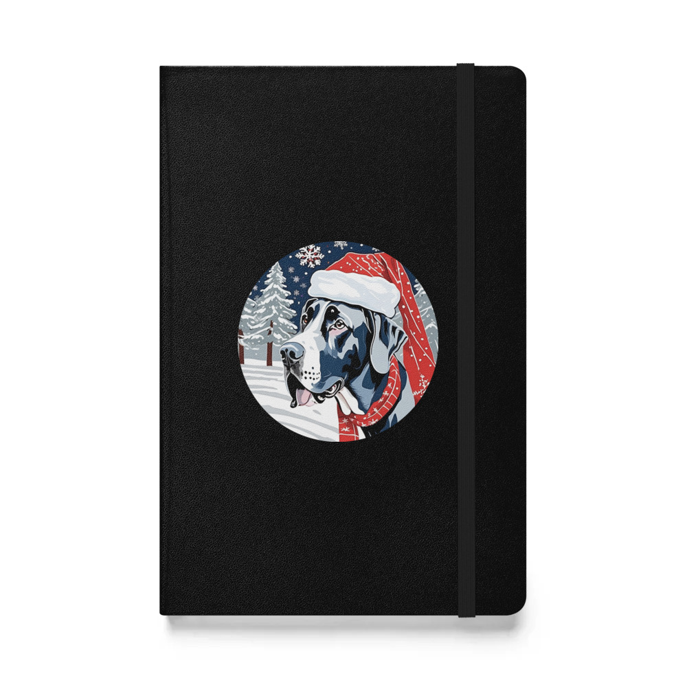 PugMug Custom Great Dane Hardcover Bound Notebook