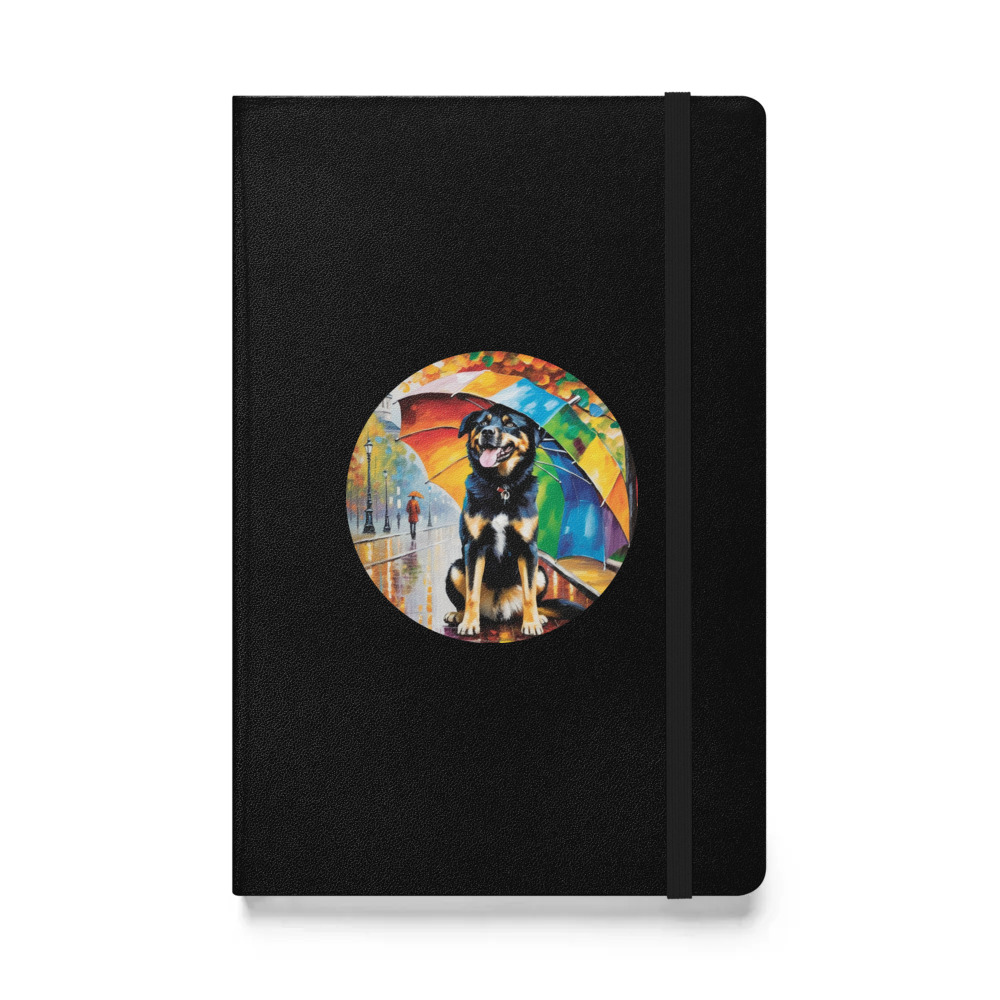 PugMug Custom Blue Hardcover Bound Notebook