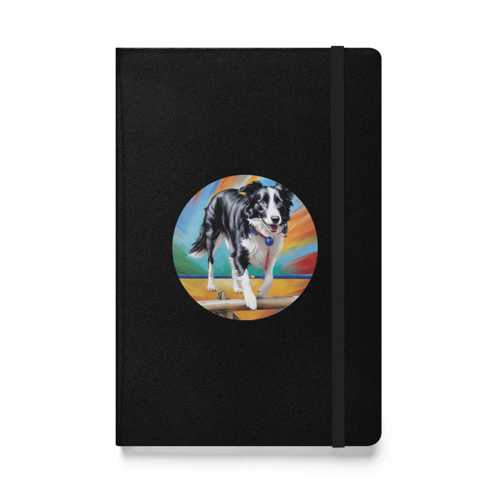 PugMug Custom Border Collie Hardcover Bound Notebook