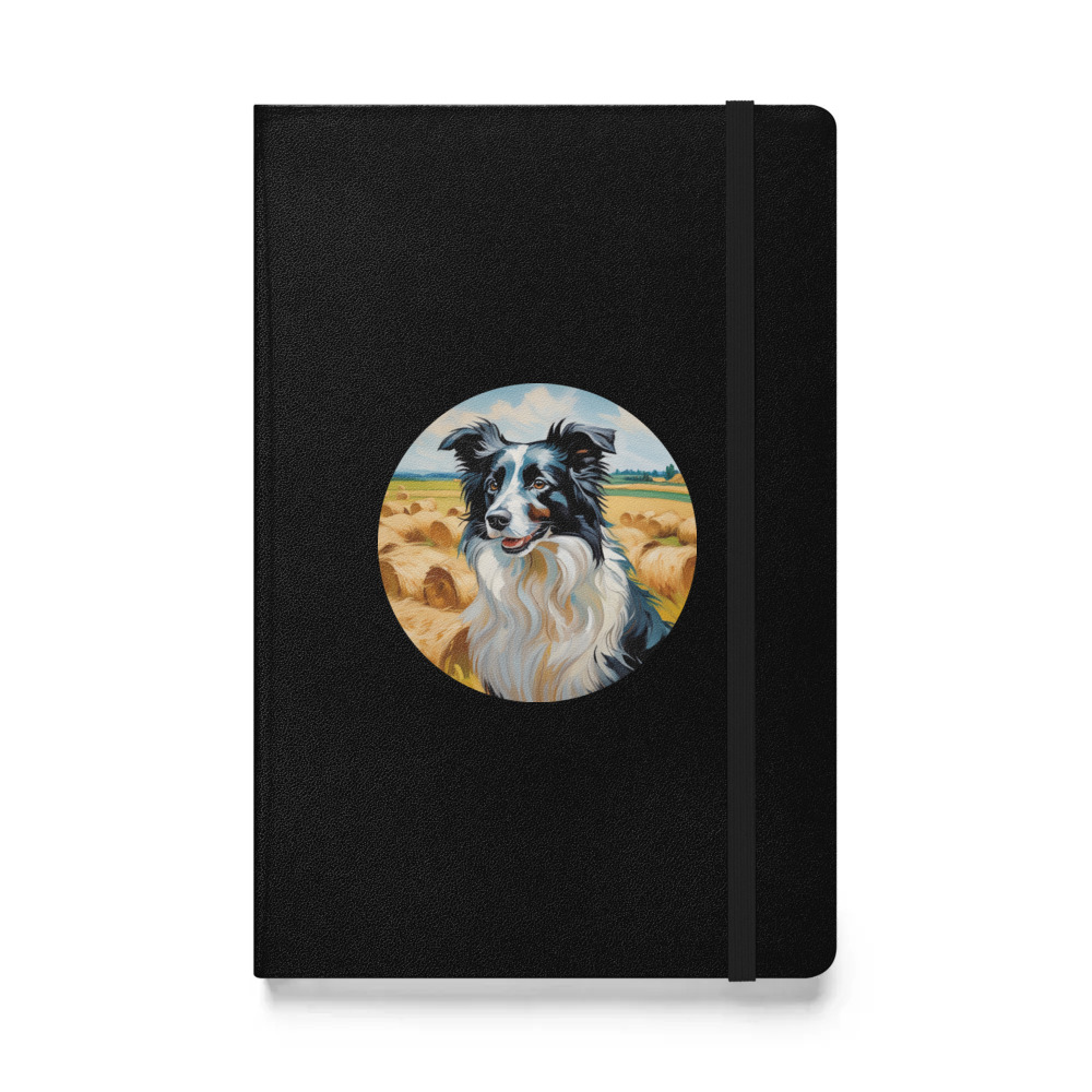 PugMug Custom Border Collie Hardcover Bound Notebook