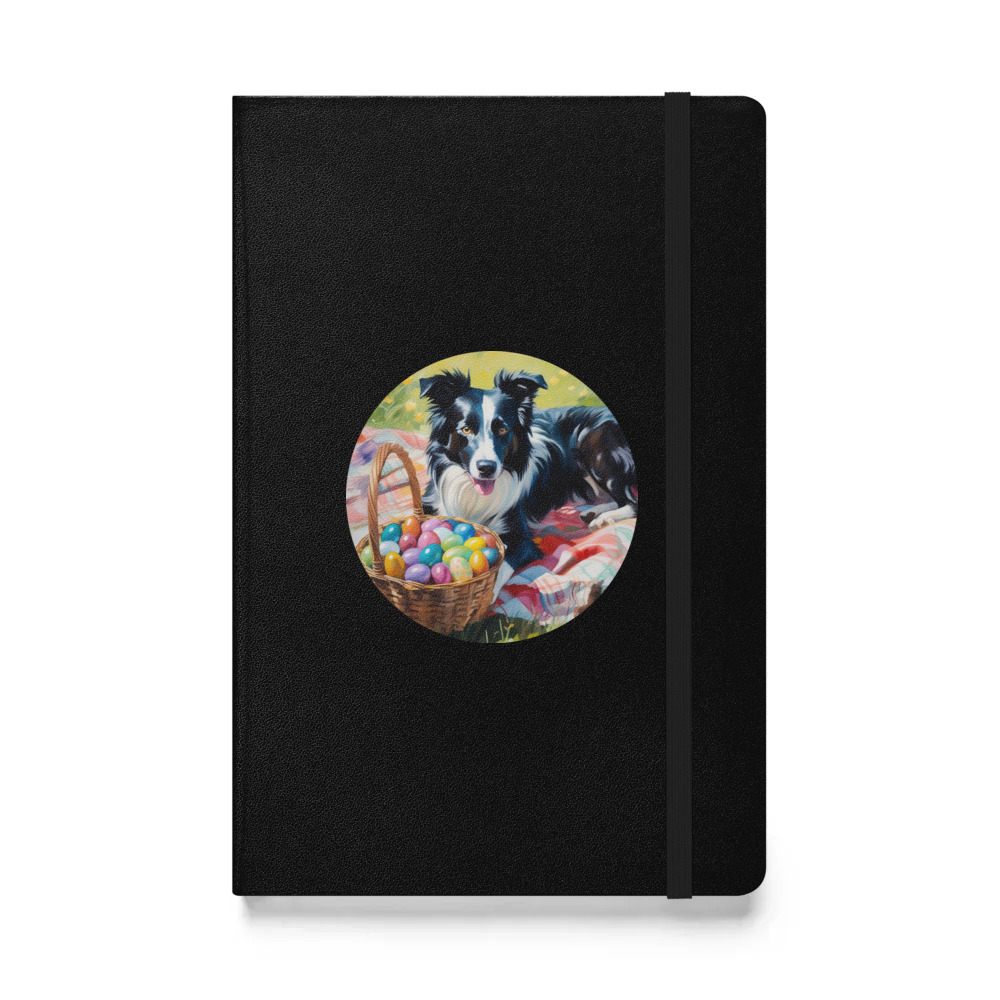 PugMug Custom Border Collie Hardcover Bound Notebook