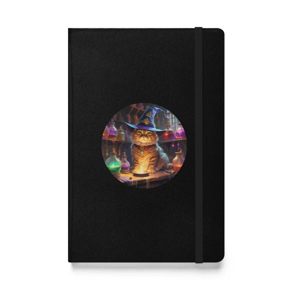 PugMug Custom Tabby Exotic Cat Hardcover Bound Notebook