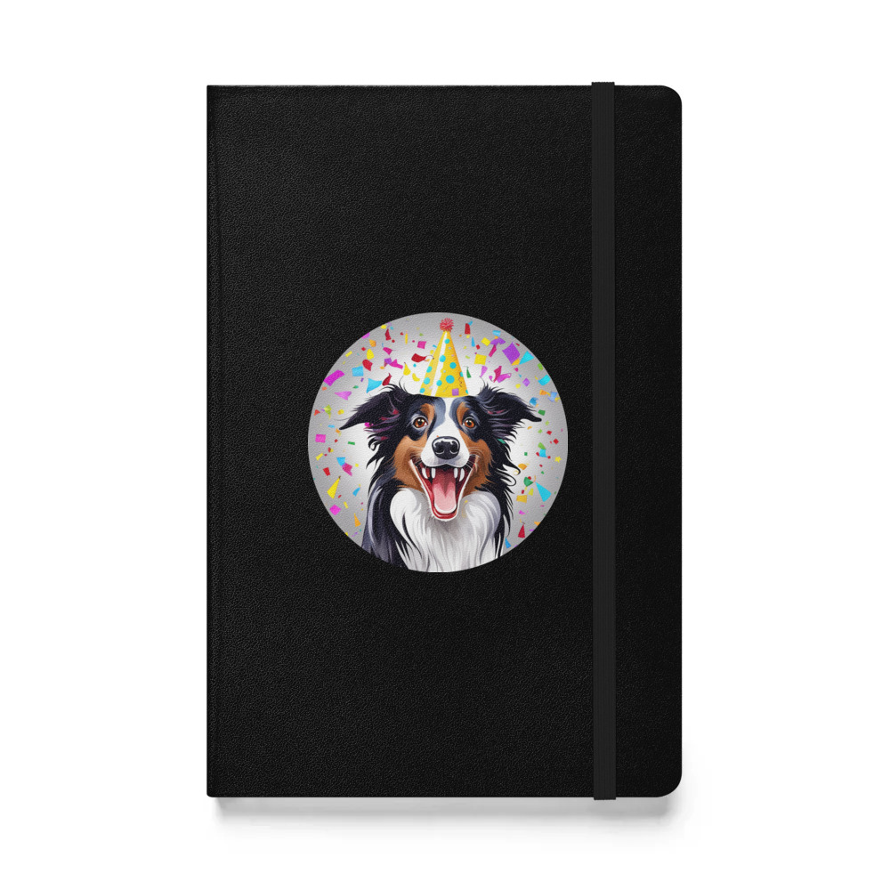 PugMug Custom Border Collie Hardcover Bound Notebook