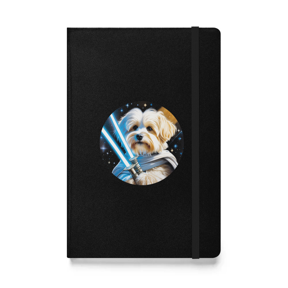 PugMug Custom White Havanese Dog Hardcover Bound Notebook