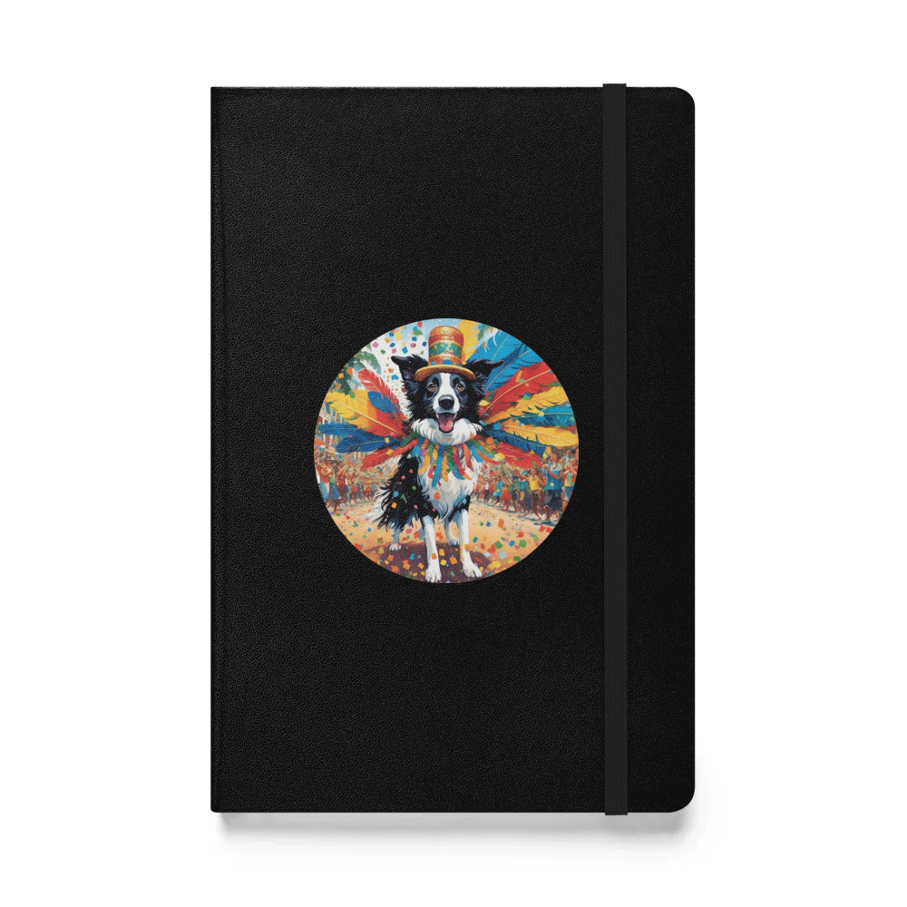 PugMug Custom Border Collie Hardcover Bound Notebook