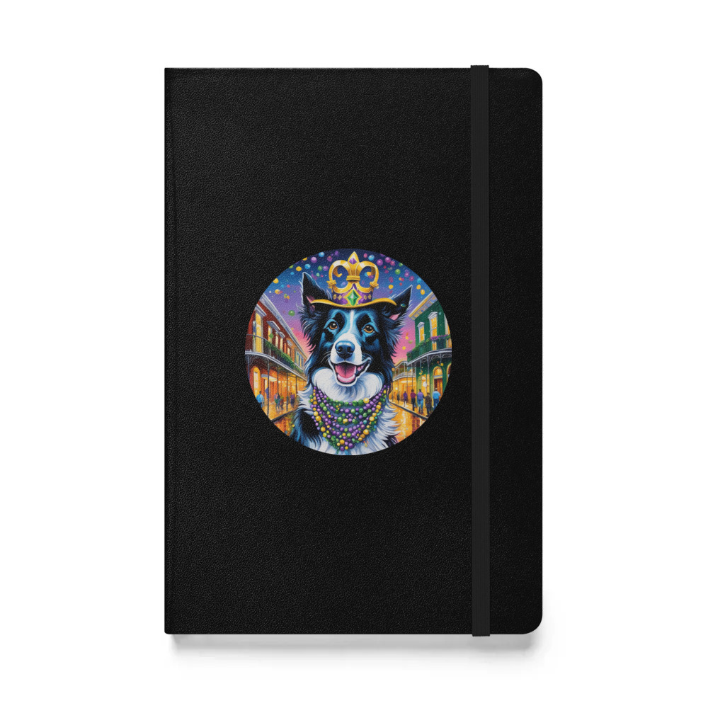 PugMug Custom Border Collie Hardcover Bound Notebook