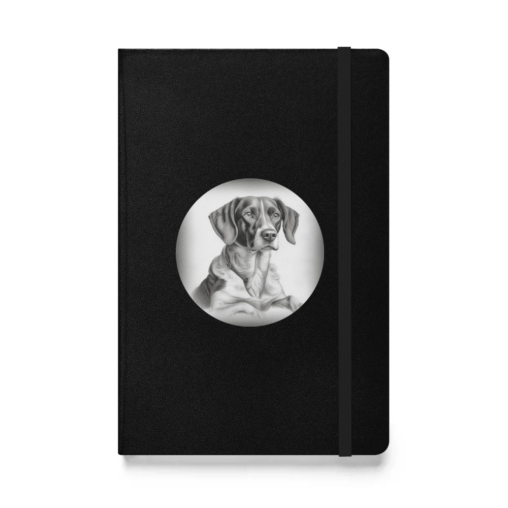 PugMug Custom Brittany Dog Hardcover Bound Notebook