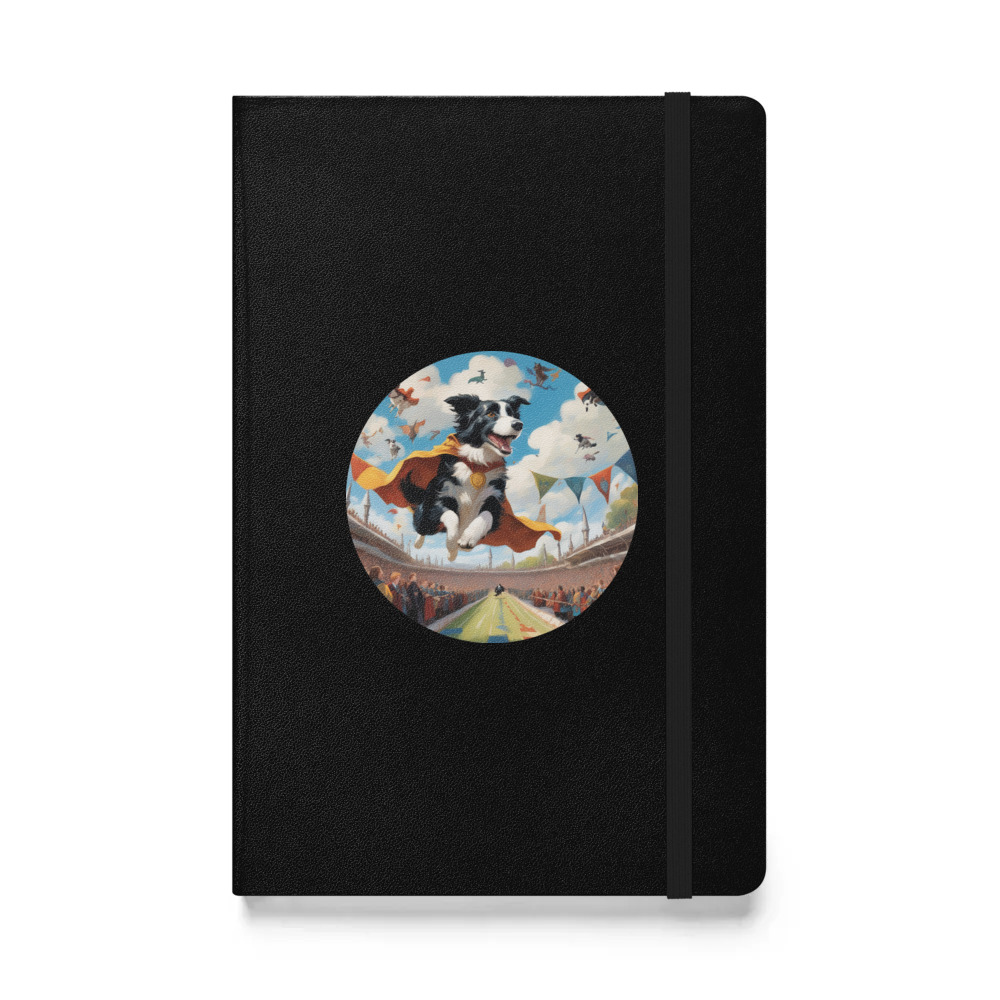 PugMug Custom Border Collie Hardcover Bound Notebook