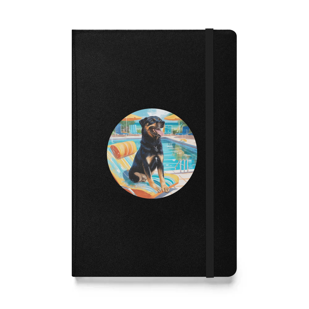 PugMug Custom Blue Hardcover Bound Notebook