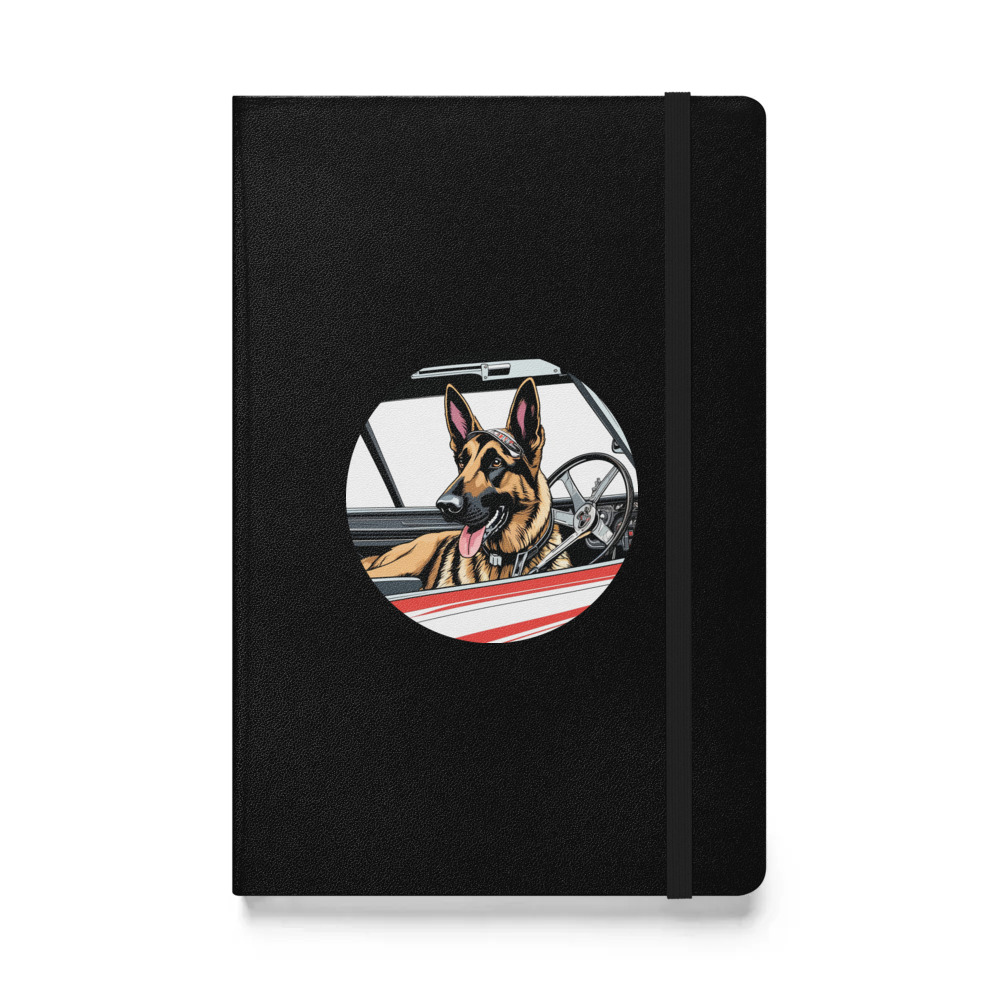 PugMug Custom German Shepherd Dog Hardcover Bound Notebook