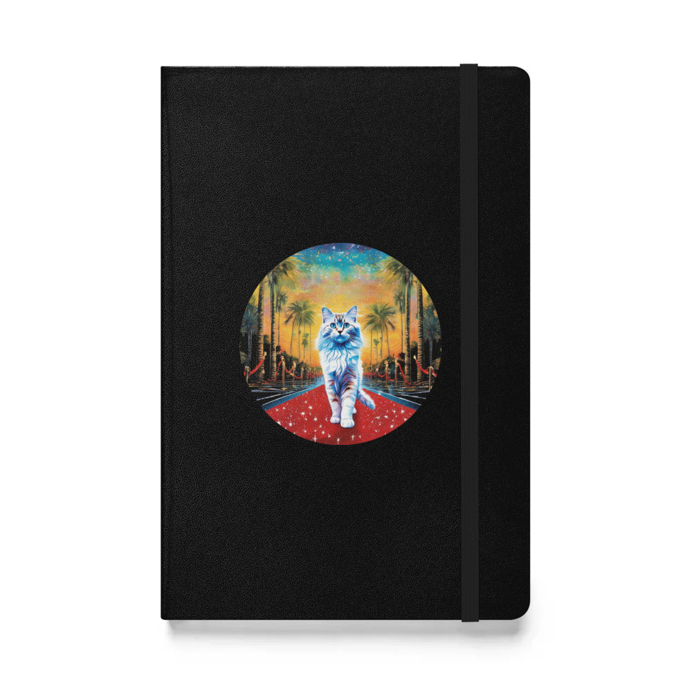 PugMug Custom Tabby Ragdoll Cat Hardcover Bound Notebook