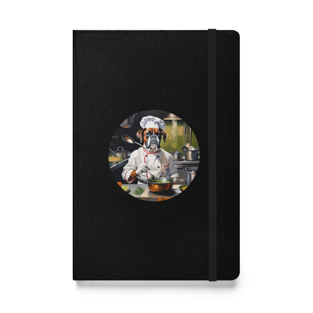 PugMug Custom Boxer Dog Hardcover Bound Notebook