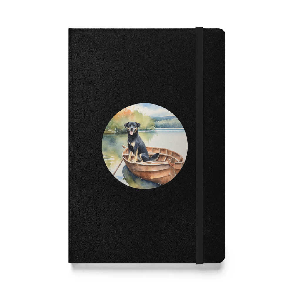 PugMug Custom Blue Hardcover Bound Notebook