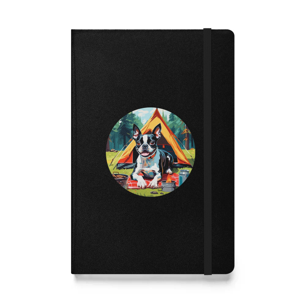 PugMug Custom Boston Terrier Hardcover Bound Notebook