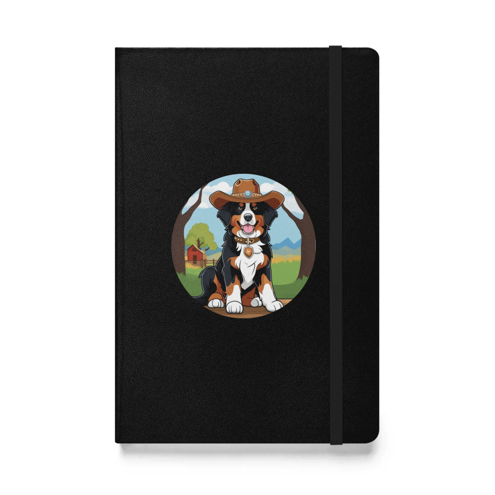 PugMug Custom Bernese Mountain Dog Hardcover Bound Notebook