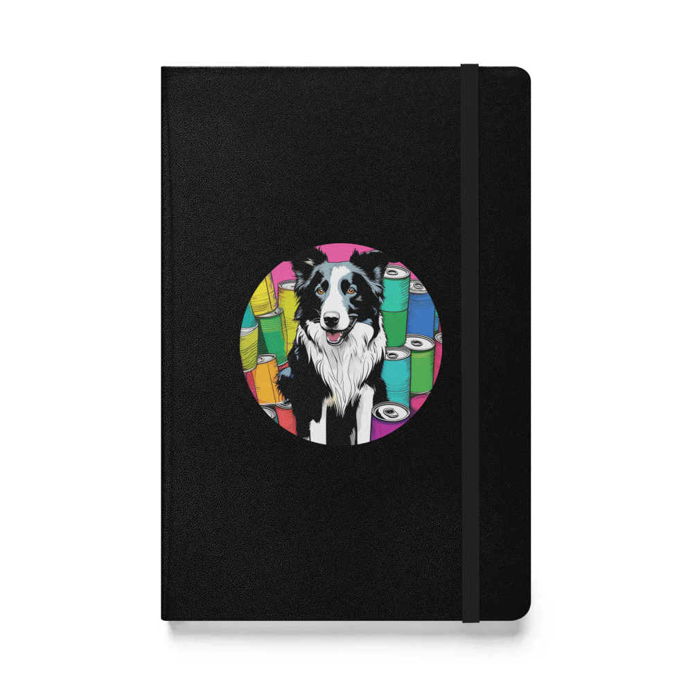 PugMug Custom Border Collie Hardcover Bound Notebook
