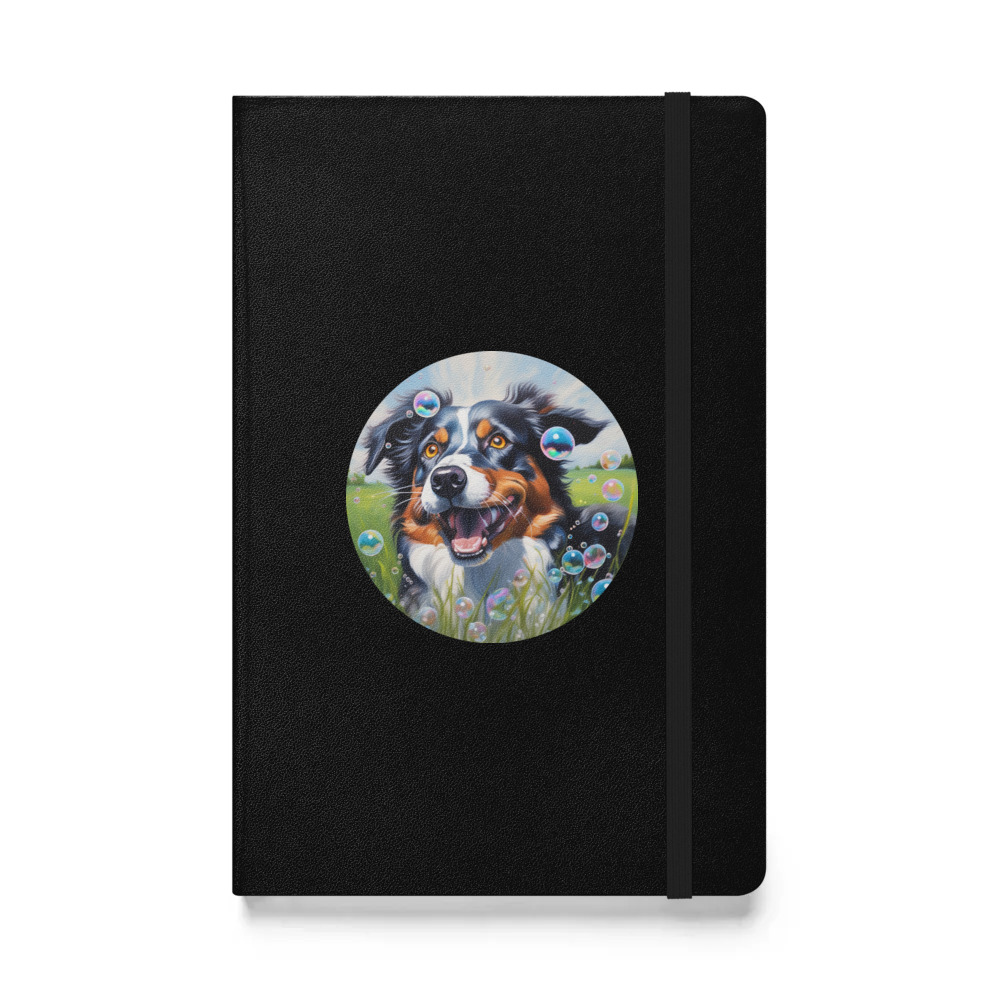 PugMug Custom Miniature American Shepherd Hardcover Bound Notebook