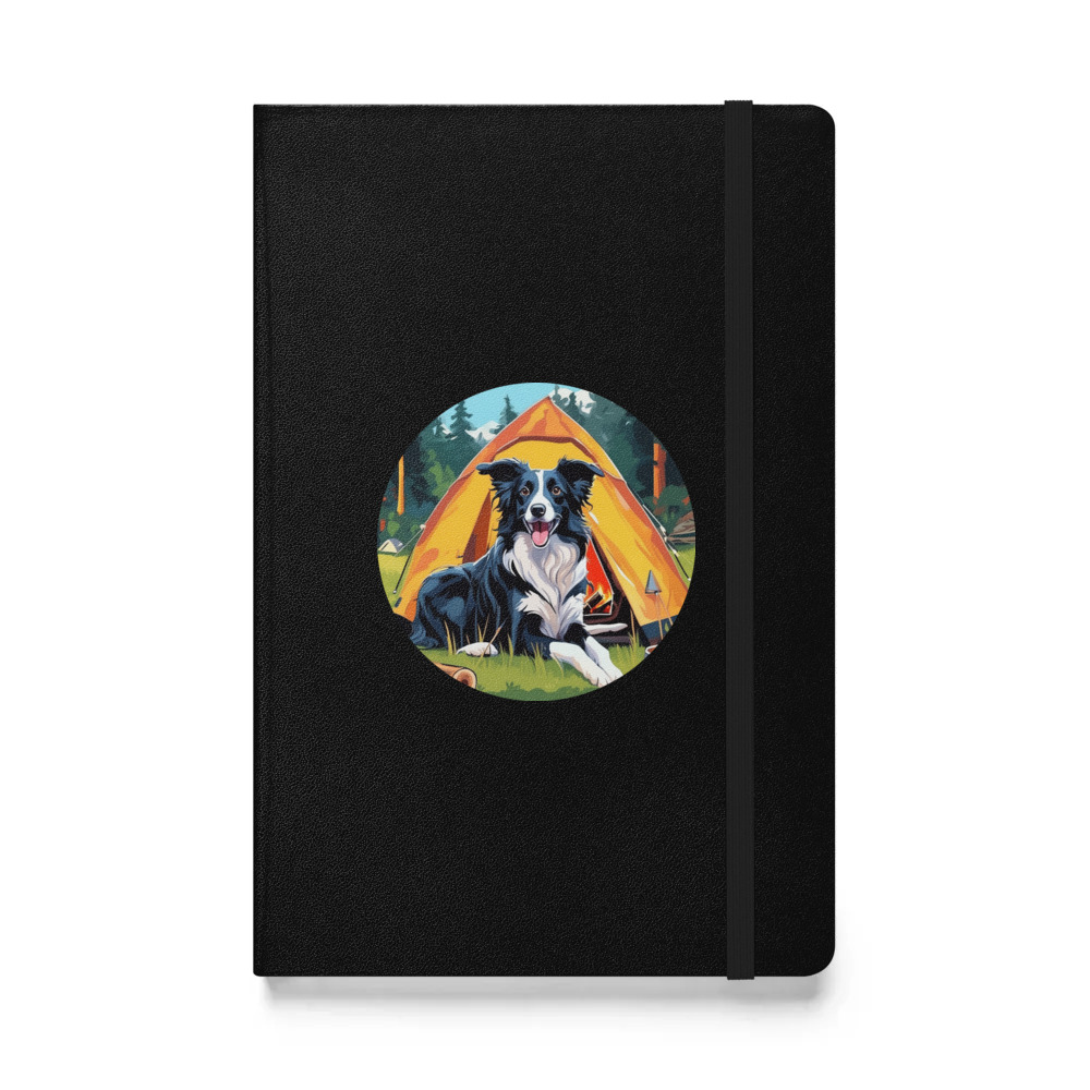 PugMug Custom Border Collie Hardcover Bound Notebook