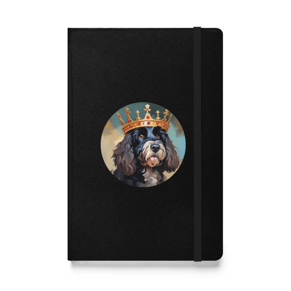 PugMug Custom Portuguese Water Dog Hardcover Bound Notebook