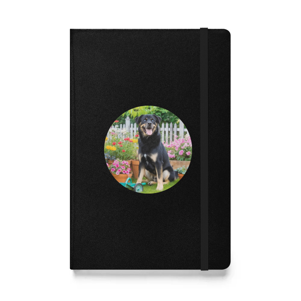 PugMug Custom Blue Hardcover Bound Notebook