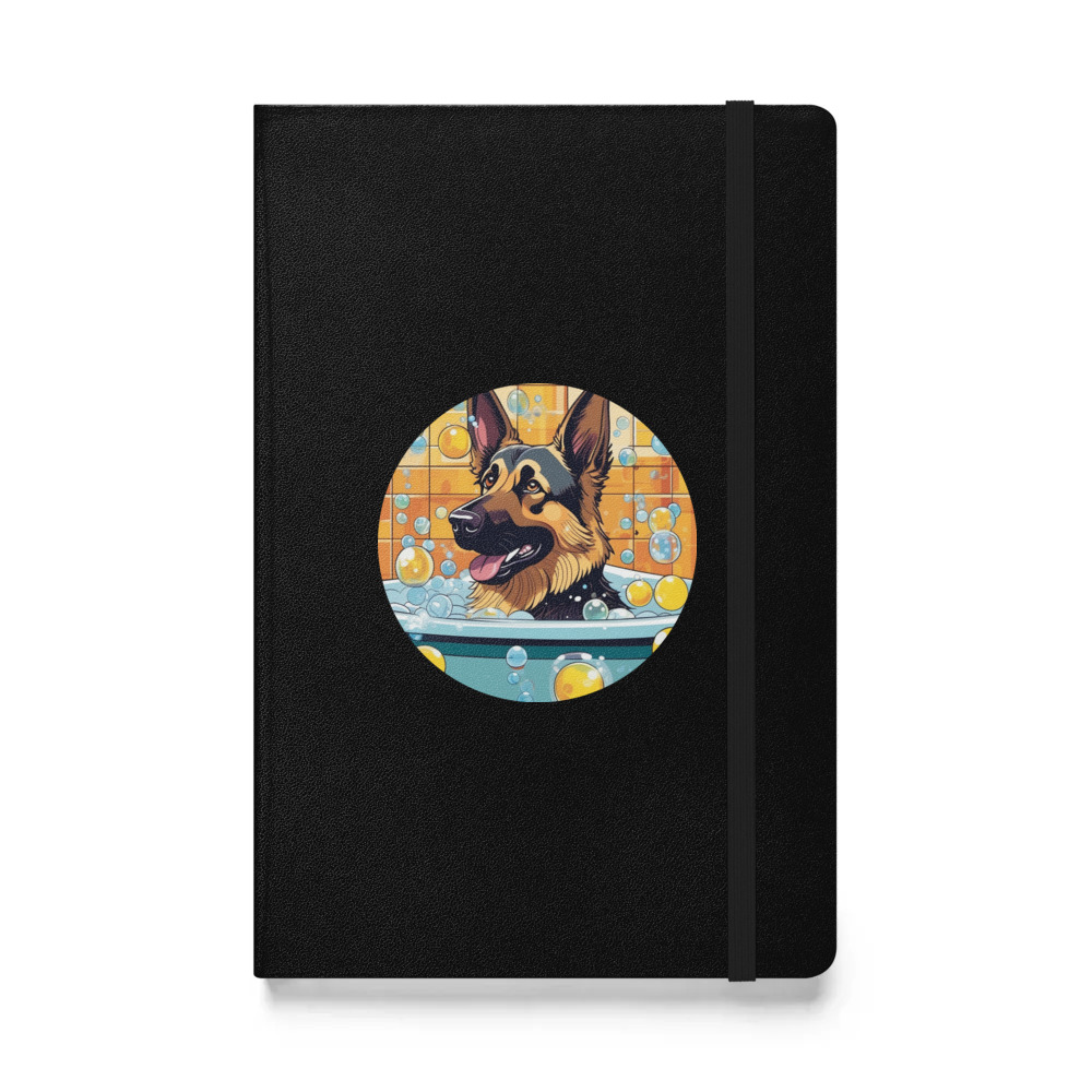 PugMug Custom German Shepherd Dog Hardcover Bound Notebook