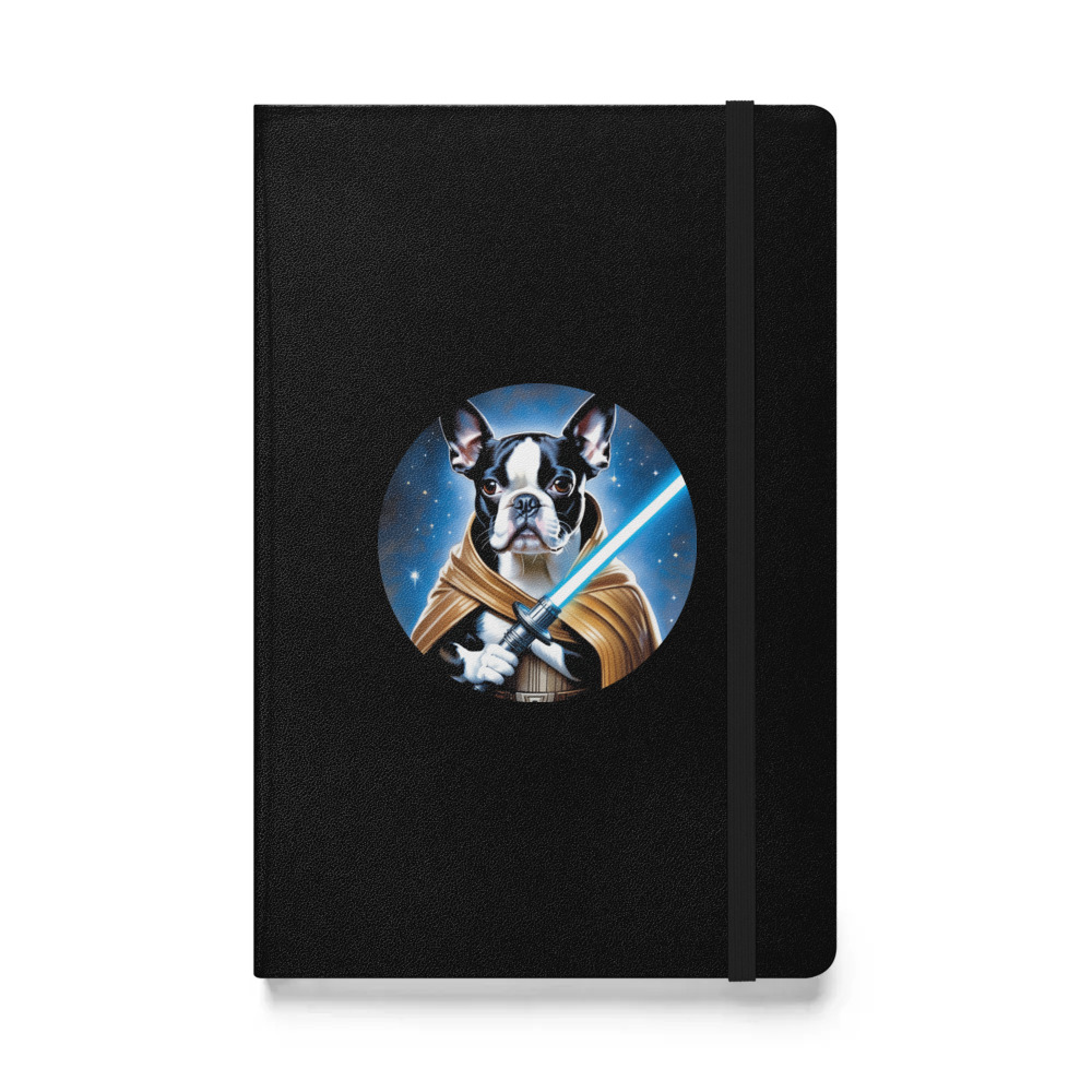PugMug Custom Boston Terrier Hardcover Bound Notebook