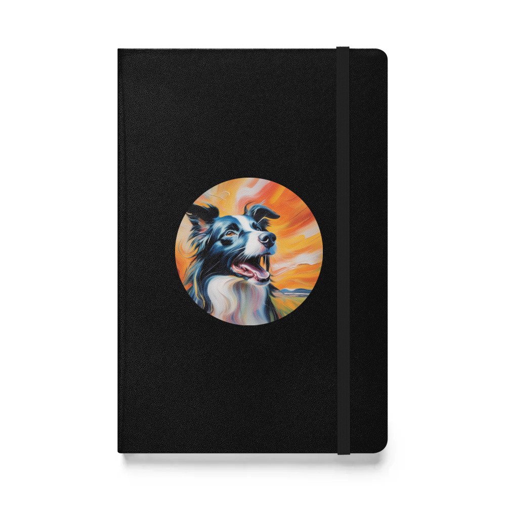 PugMug Custom Border Collie Hardcover Bound Notebook