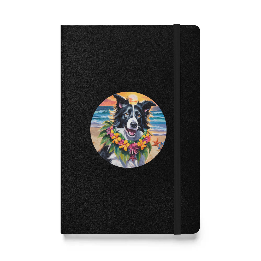 PugMug Custom Border Collie Hardcover Bound Notebook