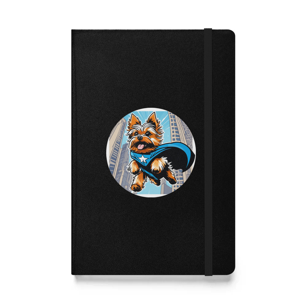 PugMug Custom Yorkshire Terrier Hardcover Bound Notebook