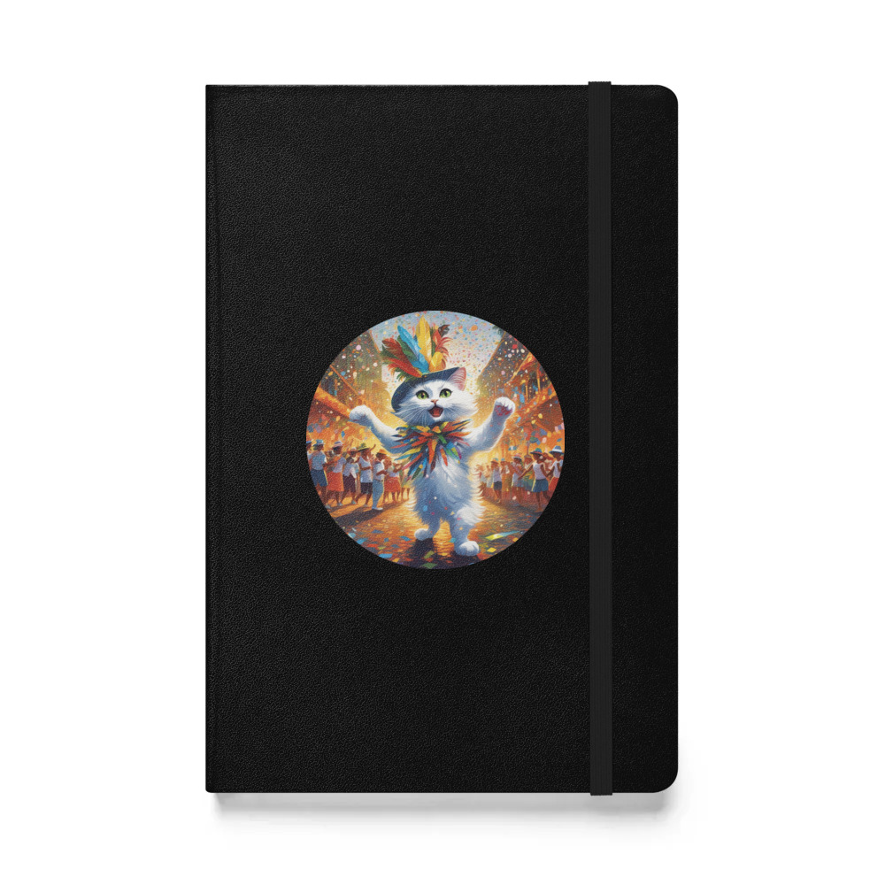 PugMug Custom White Companion Cat Hardcover Bound Notebook