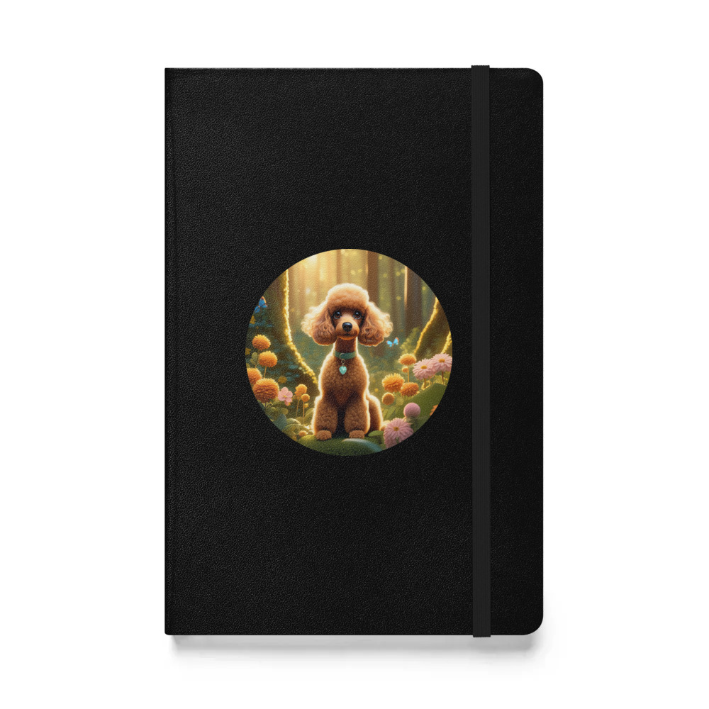 PugMug Custom Tan Poodle Hardcover Bound Notebook