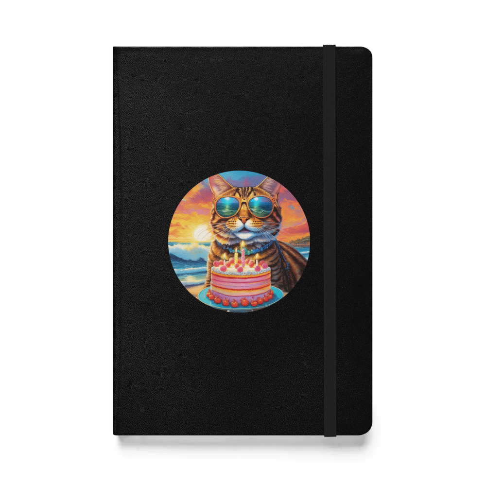 PugMug Custom Tabby Exotic Cat Hardcover Bound Notebook