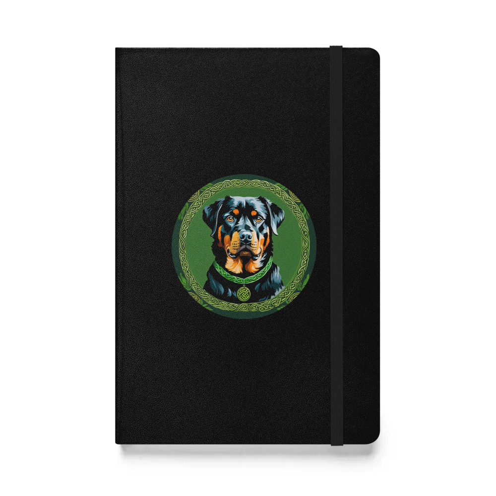 PugMug Custom Rottweiler Hardcover Bound Notebook