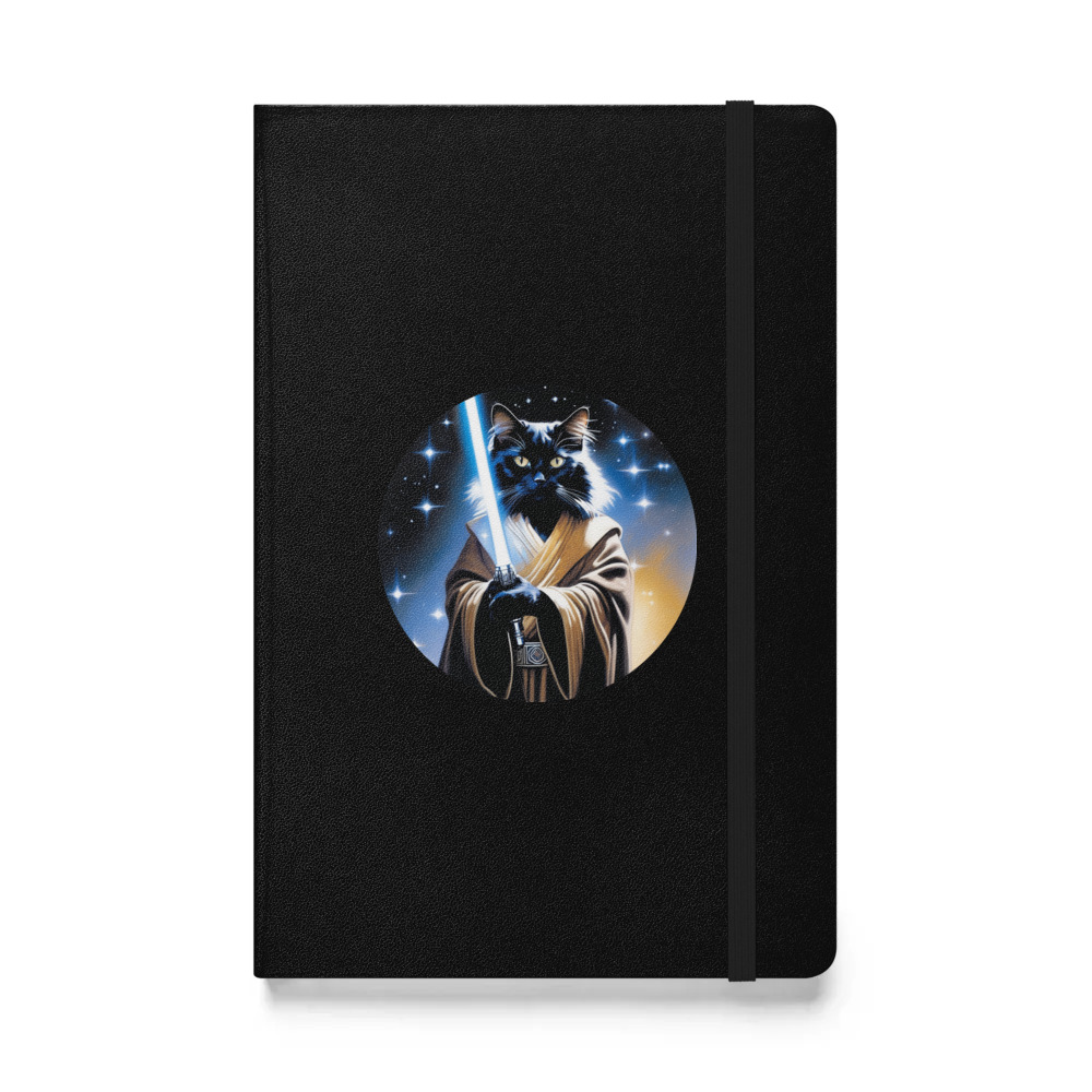 PugMug Custom Black Ragdoll Cat Hardcover Bound Notebook