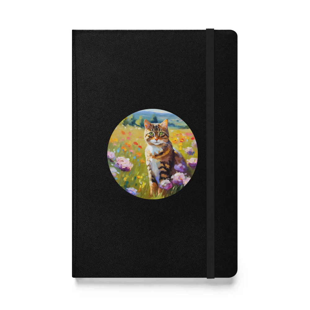 PugMug Custom Tabby Companion Cat Hardcover Bound Notebook