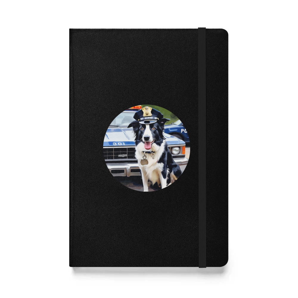 PugMug Custom Border Collie Hardcover Bound Notebook
