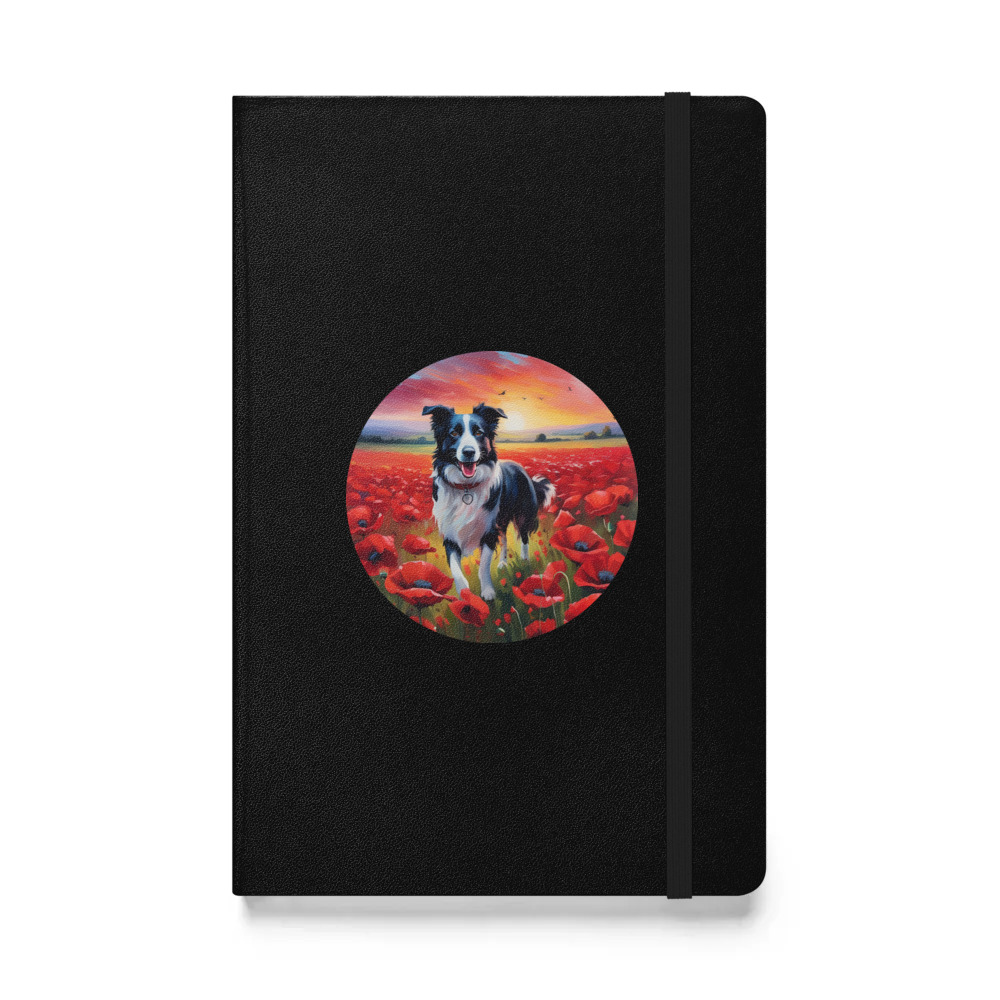 PugMug Custom Border Collie Hardcover Bound Notebook