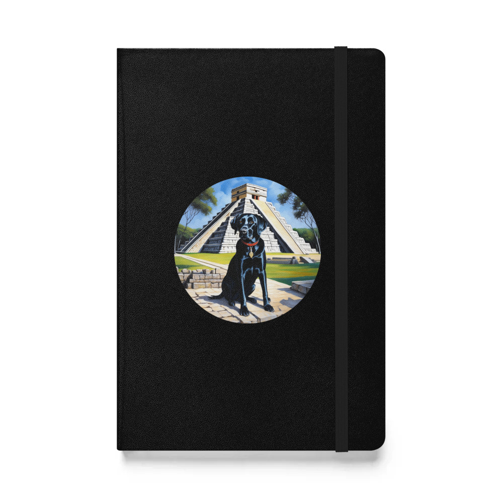 PugMug Custom Black Labrador Retriever Hardcover Bound Notebook