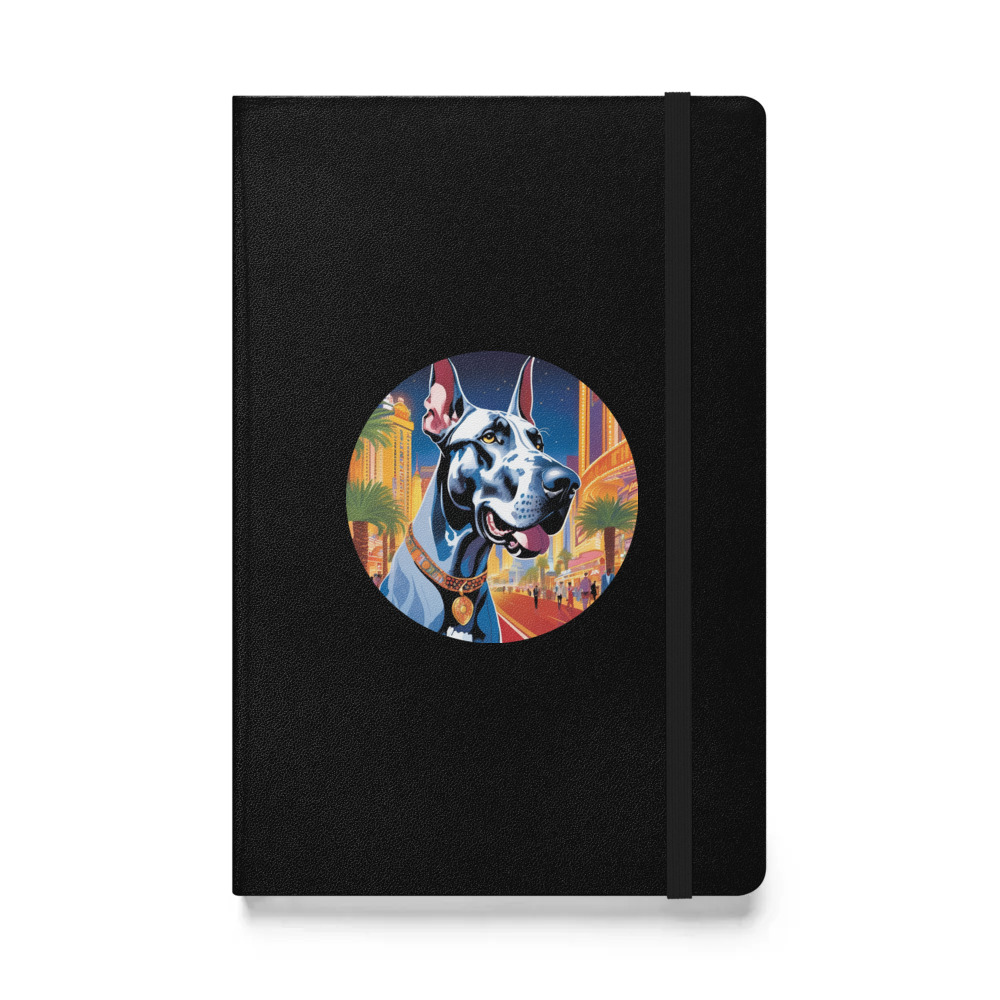 PugMug Custom Great Dane Hardcover Bound Notebook