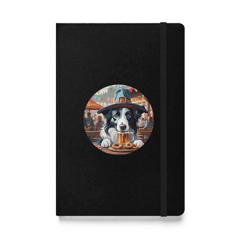 PugMug Custom Border Collie Hardcover Bound Notebook