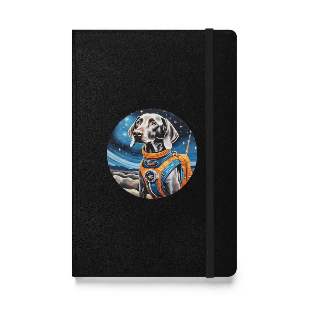 PugMug Custom Weimaraner Hardcover Bound Notebook