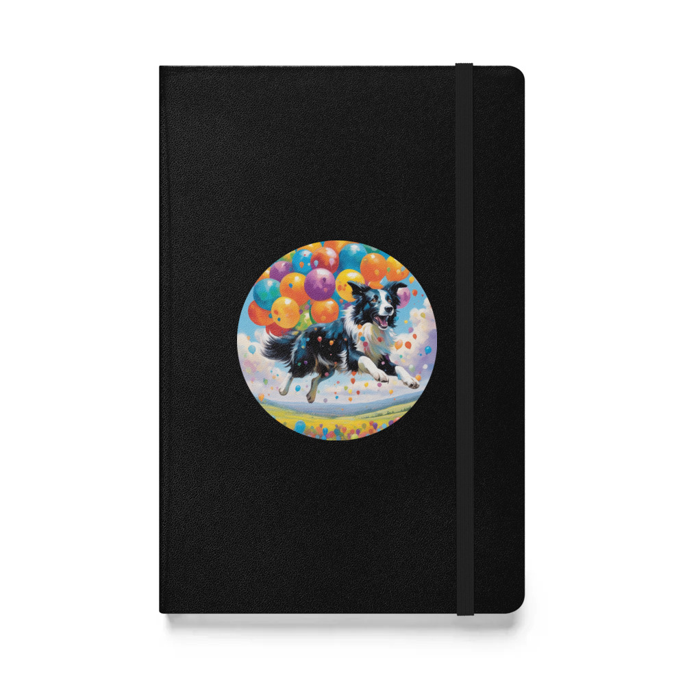 PugMug Custom Border Collie Hardcover Bound Notebook