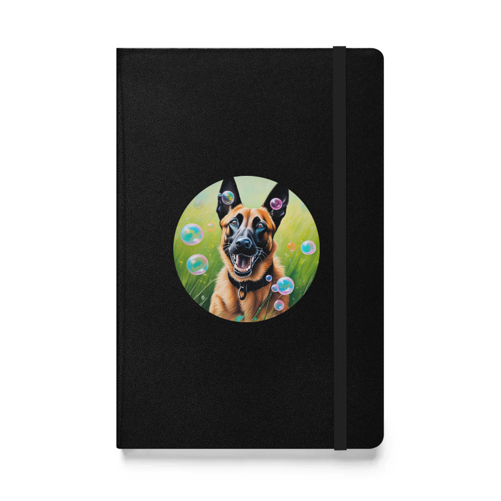 PugMug Custom Belgian Malinois Hardcover Bound Notebook