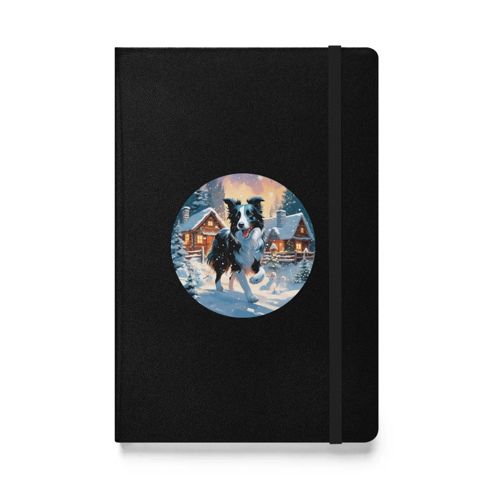 PugMug Custom Border Collie Hardcover Bound Notebook