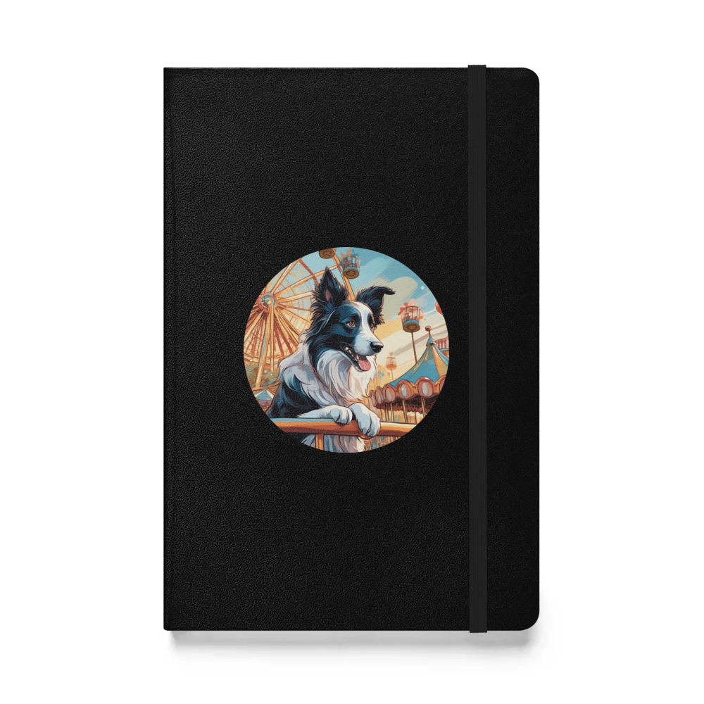 PugMug Custom Border Collie Hardcover Bound Notebook