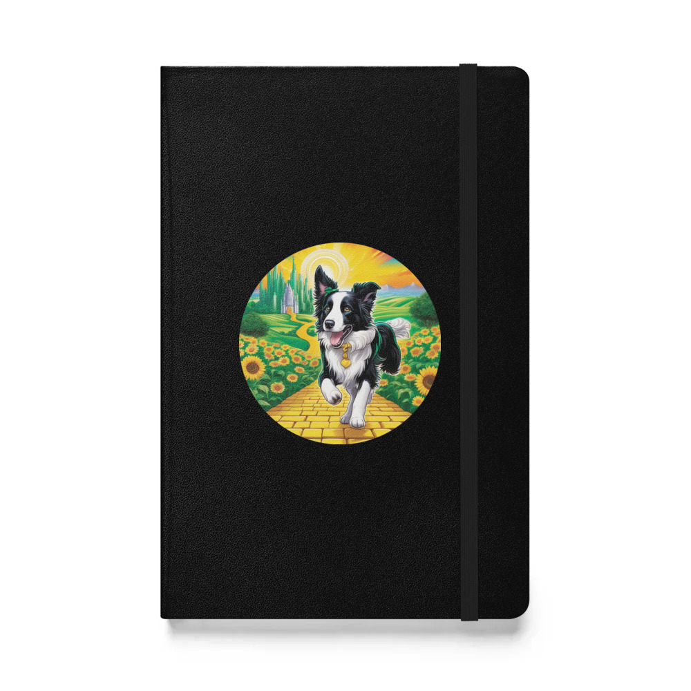 PugMug Custom Border Collie Hardcover Bound Notebook