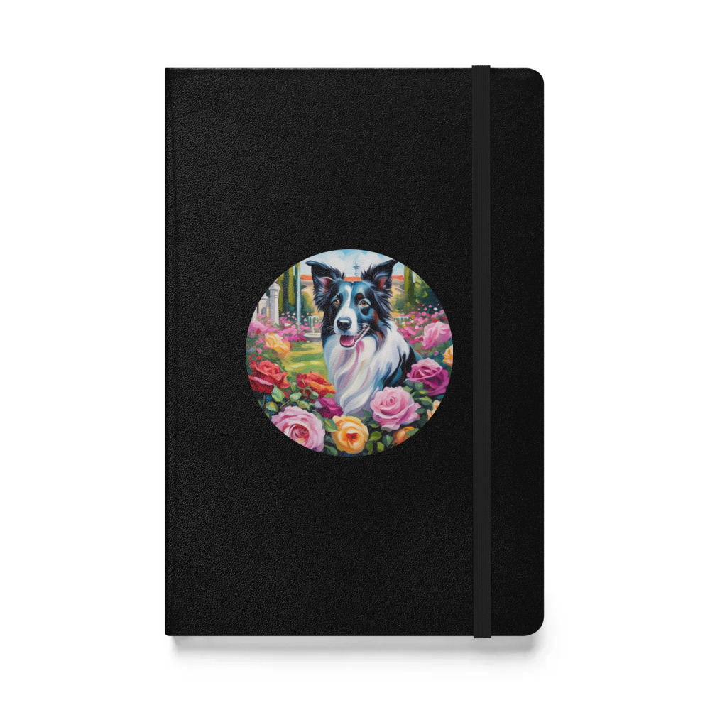 PugMug Custom Border Collie Hardcover Bound Notebook